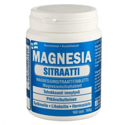 Magnesia Sitraatti 160 tbl
