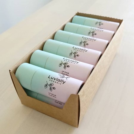 Luvially Organic Lip Balm Cool Mint Huulivoide 16g kuva 2 Luvially Organic Lip Balm Cool Mint Huulivoide 16g kuva 2