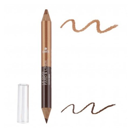 Avril Organic 2in1 Silmämeikkikynä Luomiväri & Eyeliner Duo 2g Terre/Cuivre Avril Organic 2in1 Silmämeikkikynä Luomiväri & Eyeliner Duo 2g Terre/Cuivre