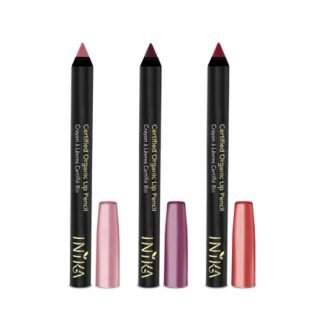 INIKA Organic Certified Lipstick Crayon Huulikynä Trio + Teroitin