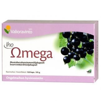 Iho Omega Mustaherukkaöljy 150 Kaps (Iso Koko)