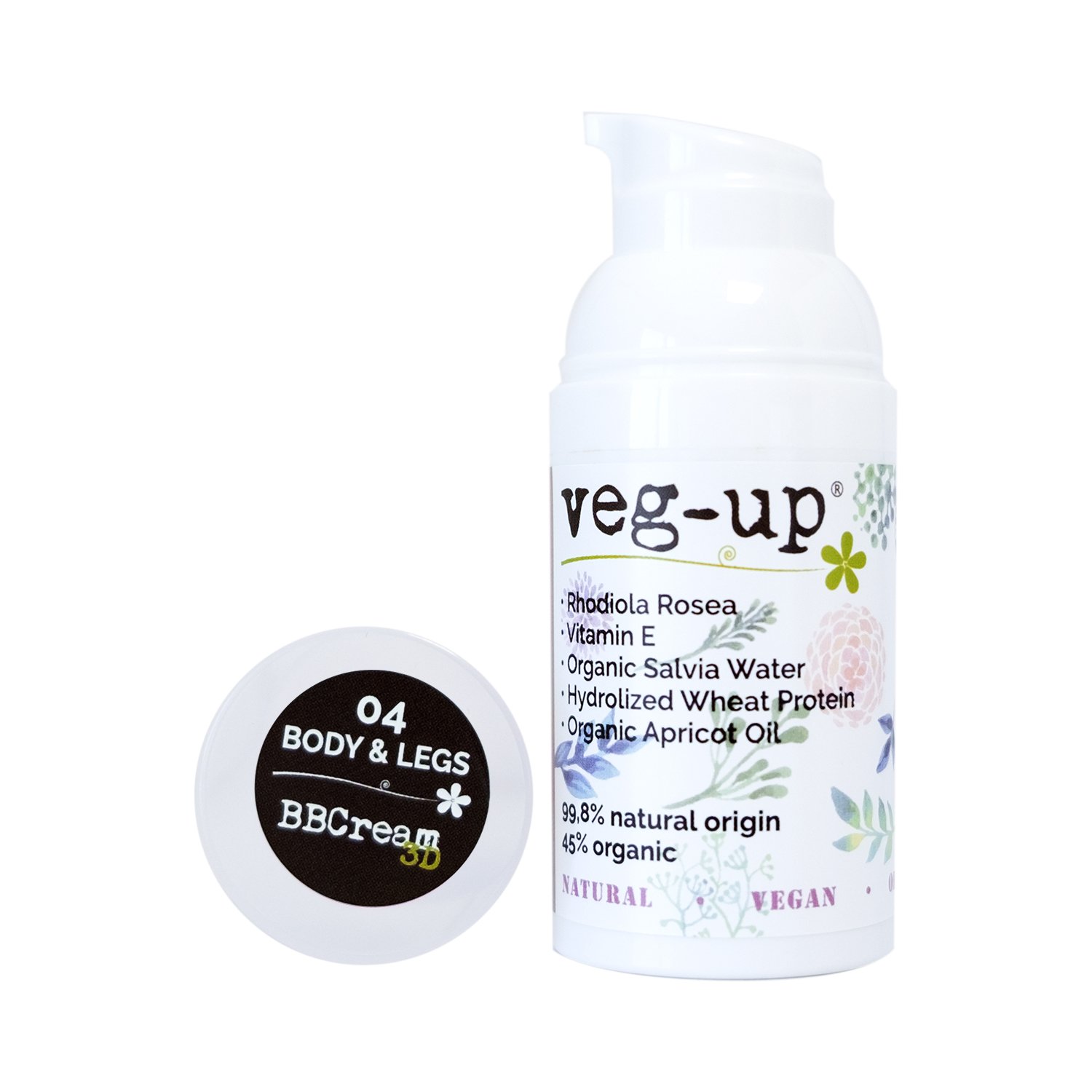 Veg-Up BB Cream Body & Legs BB-Voide Vartalolle & Jaloille 30ml 8052086650299 Veg-Up BB Cream Body & Legs BB-Voide Vartalolle & Jaloille 30ml 8052086650299