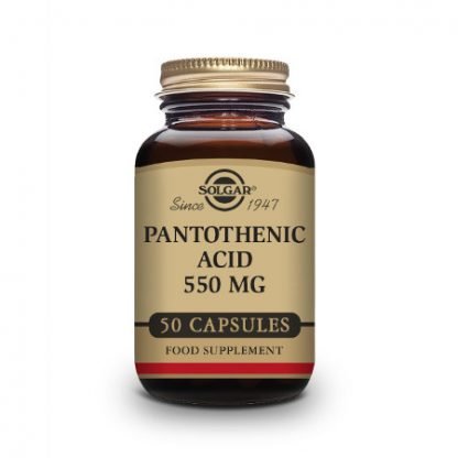 Solgar Pantothenic Acid 550mg 50 kaps 033984021709
