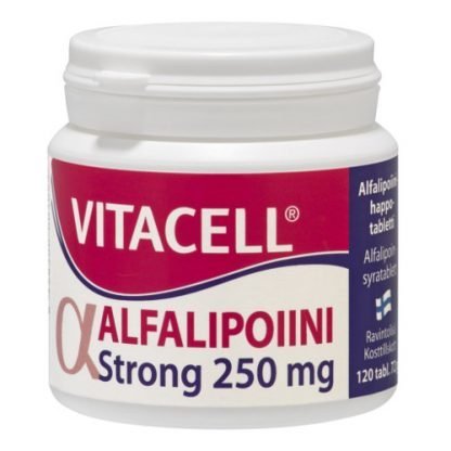 Vitacell Alfalipoiini Strong 250mg 120tbl 6428300001093